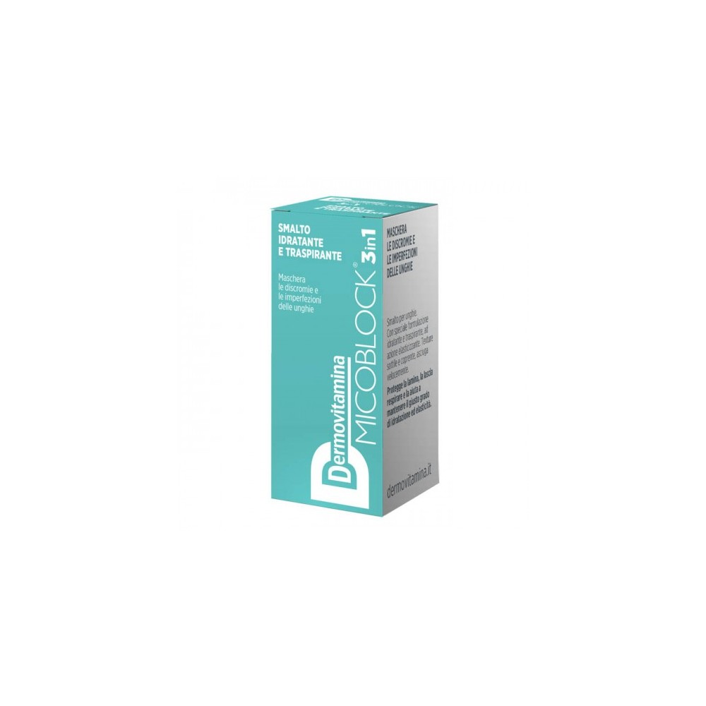 Pasquali Dermovitamina Micoblock 3 In 1 Smalto Idratante E Traspirante Turchese 