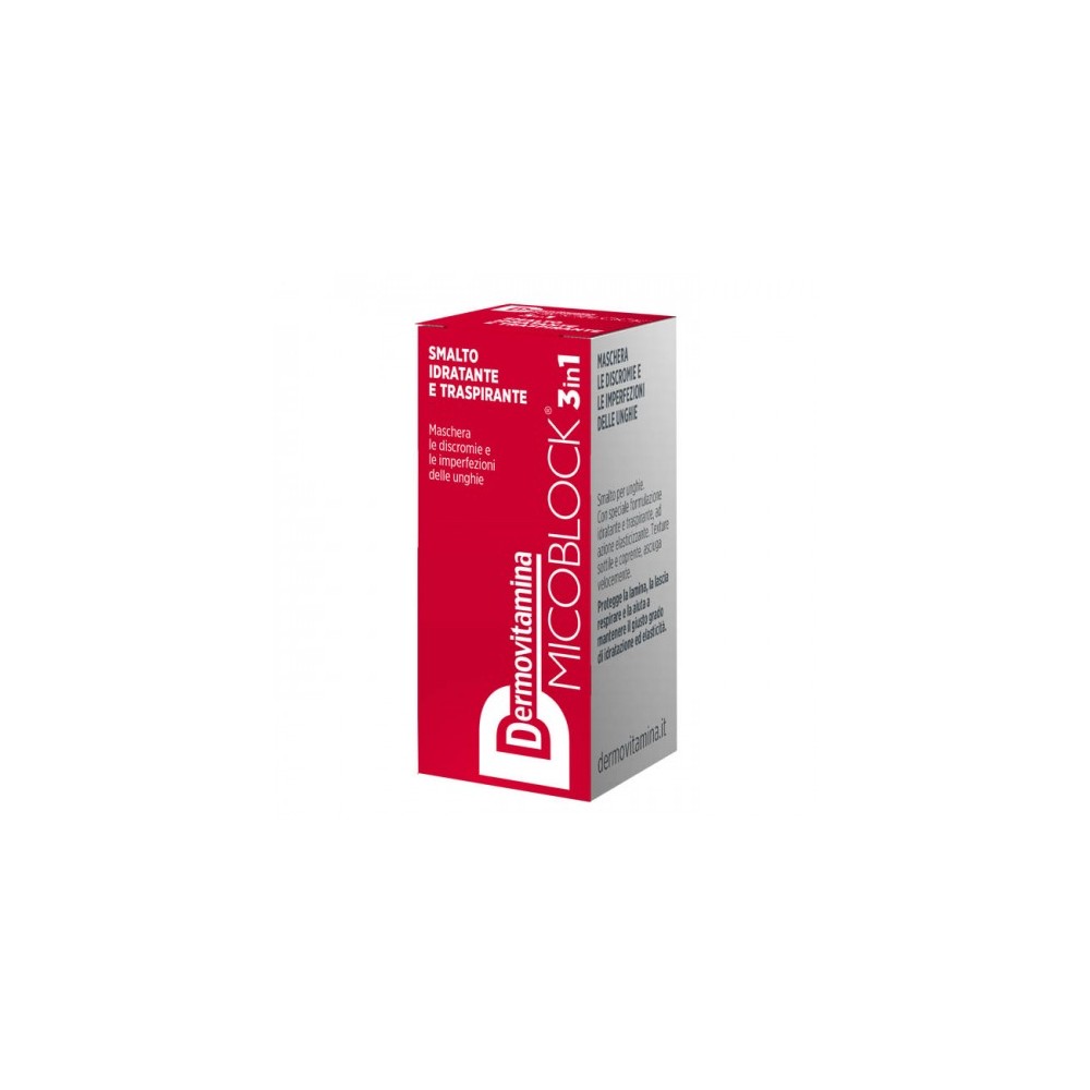 Pasquali Dermovitamina Micoblock 3 In 1 Smalto Idratante E Traspirante Rosso 
