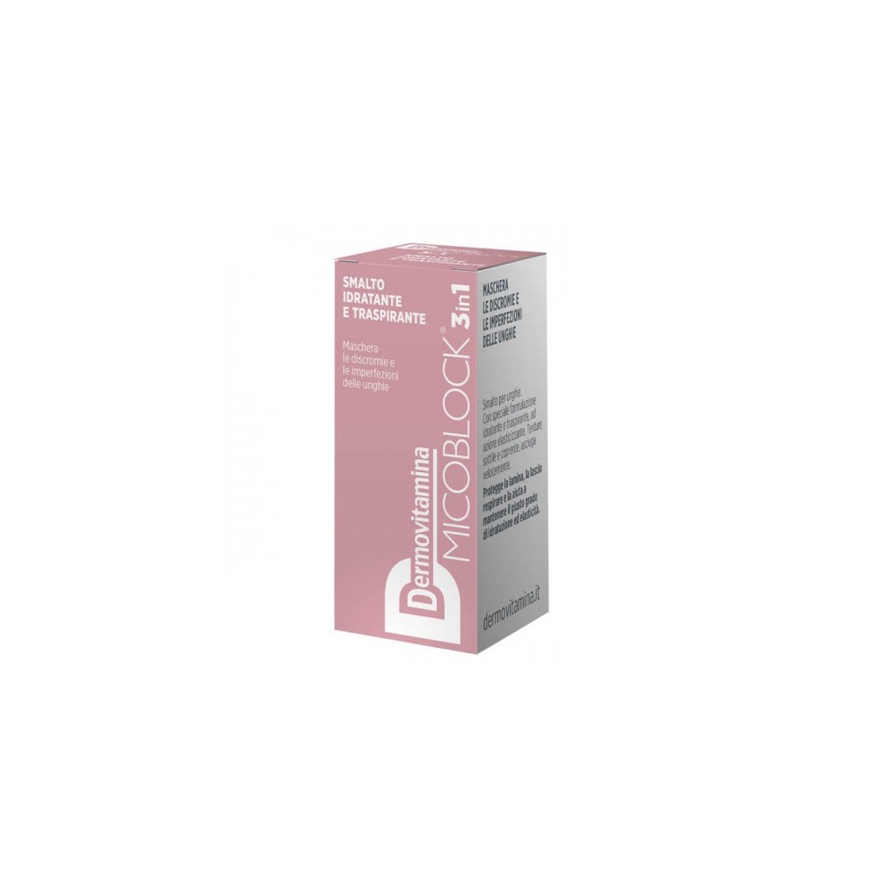 Pasquali Dermovitamina Micoblock 3 In 1 Smalto Idratante E Traspirante Nude 