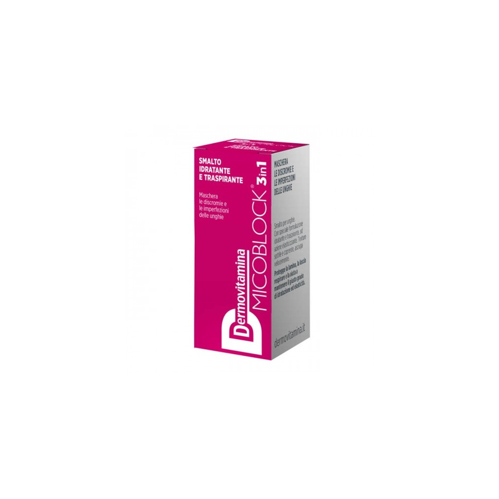 Pasquali Dermovitamina Micoblock 3 In 1 Smalto Idratante E Traspirante Fucsia 