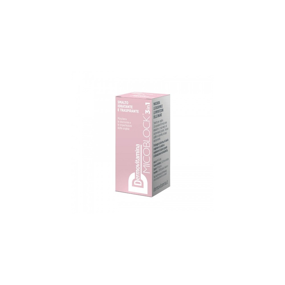 Pasquali Dermovitamina Micoblock 3 In 1 Smalto Idratante E Traspirante Rosa Chiaro 