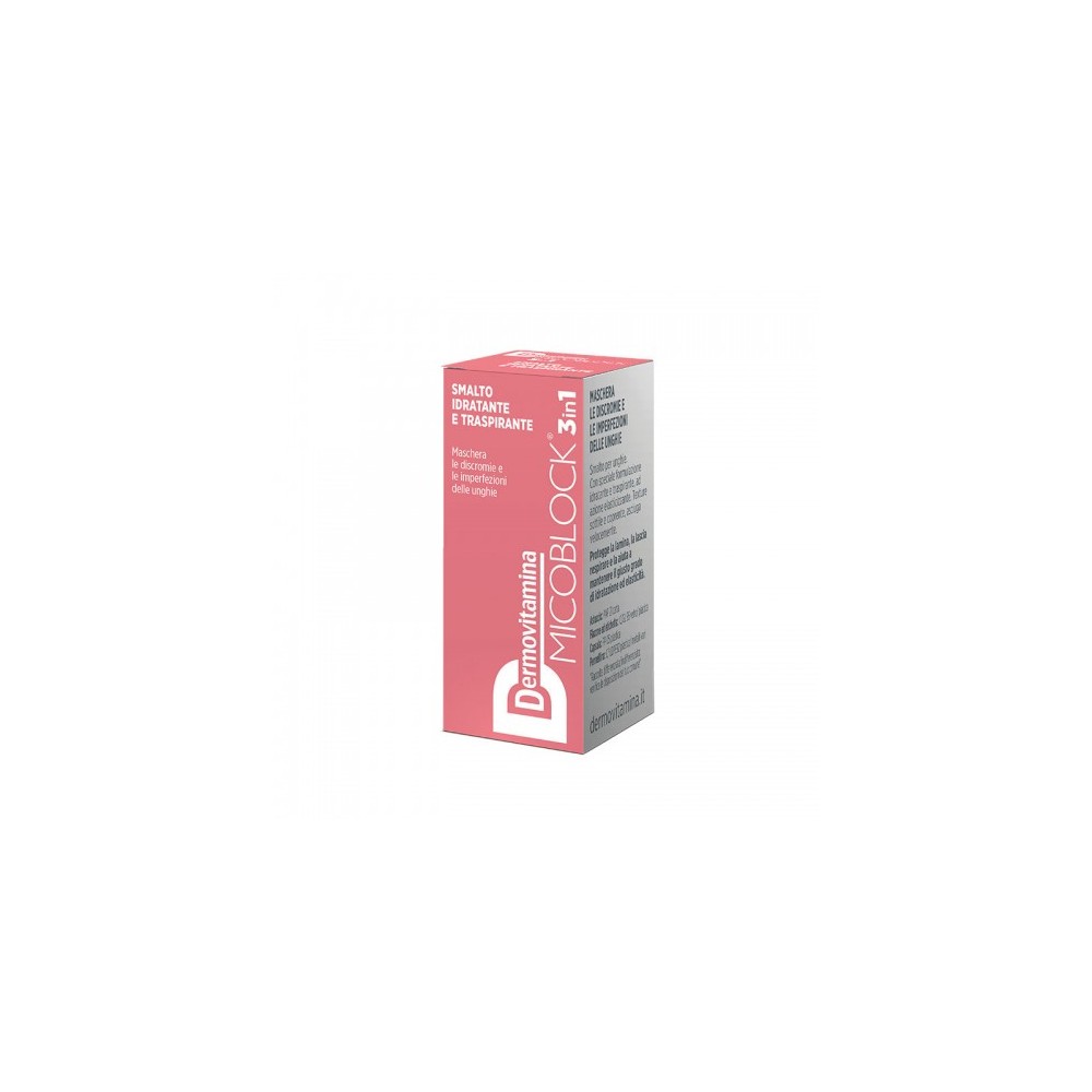 Pasquali Dermovitamina Micoblock 3 In 1 Smalto Idratante E Traspirante Rosa 