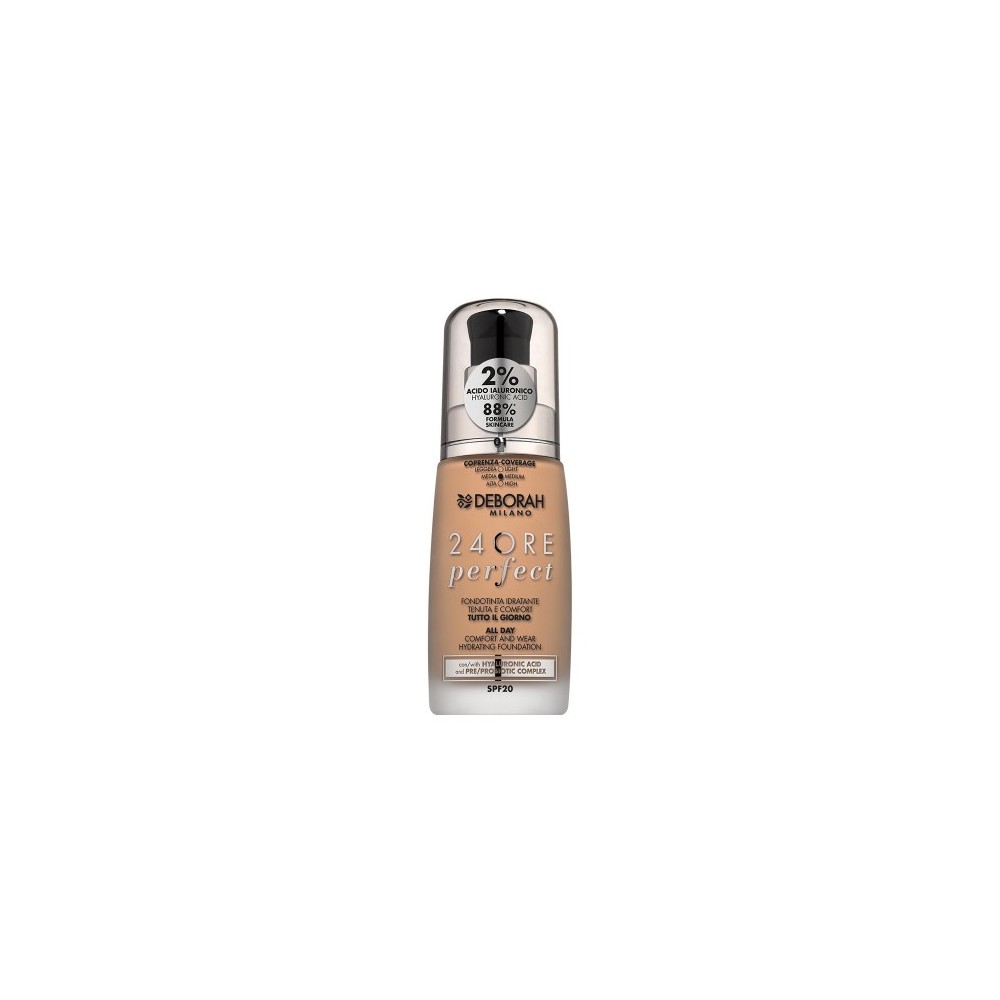 Deborah 24Ore Perfect Spf20 Fondotinta Fluido N. 02 True Beige 