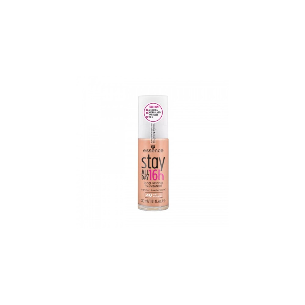 Essence Stay All Day 16H Long-Lasting Fondotinta N.40 Soft Almond 