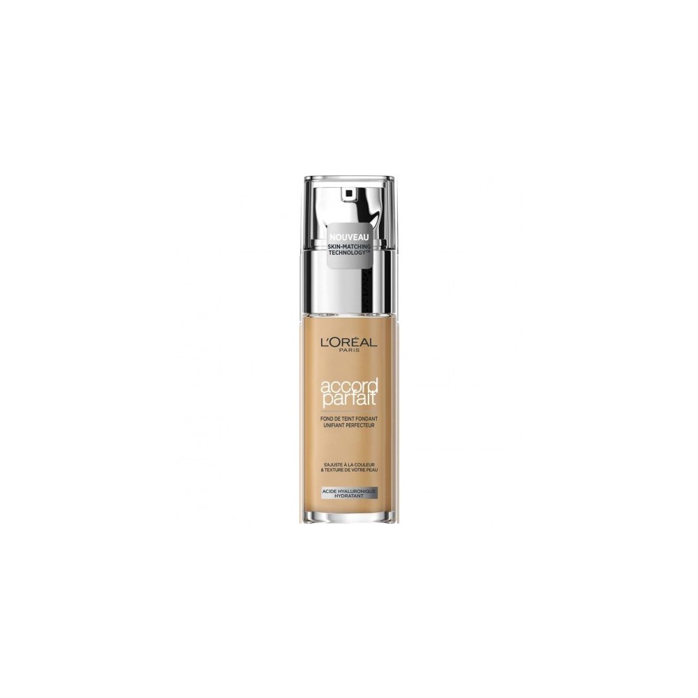 L'Oreal Paris Accord Parfait Fond De Teint Fondotinta Fluido N. 3.5D Golden Peach 