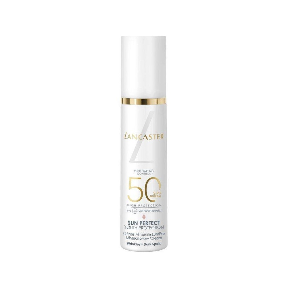 Lancaster Sun Perfect Youth Protection Mineral Glow Cream SPF50 Crema Solare Viso Anti-Age 50 ml 