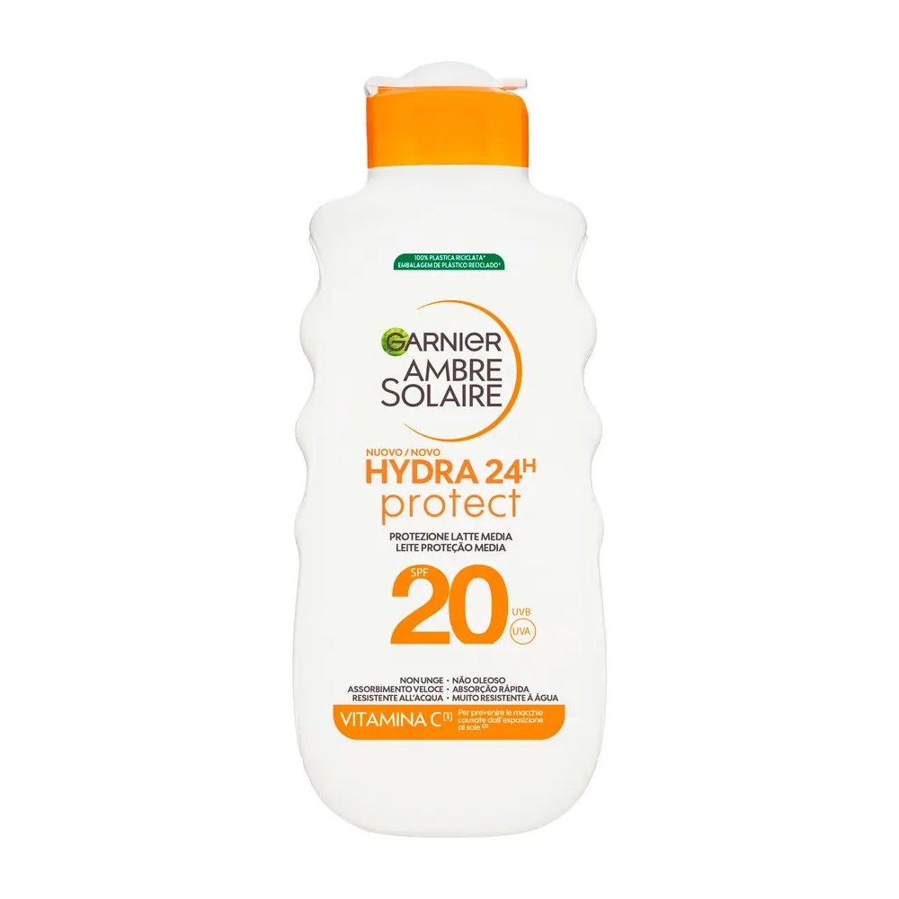 Garnier Ambre Solaire Hydra 24H Protect SPF20 Latte Protettivo 175 ml 
