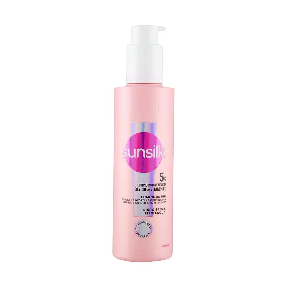 Sunsilk Luminous 100 Siero Senza Risciacquo Brillantezza Estrema 200 ml 