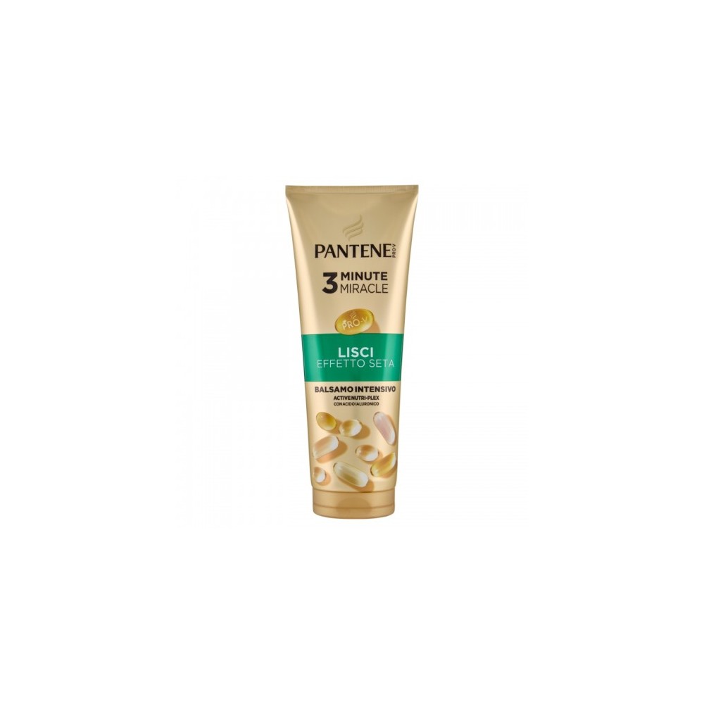 Pantene Pro-V 3 Minute Miracle Lisci Effetto Seta Balsamo Intensivo 220 Ml 