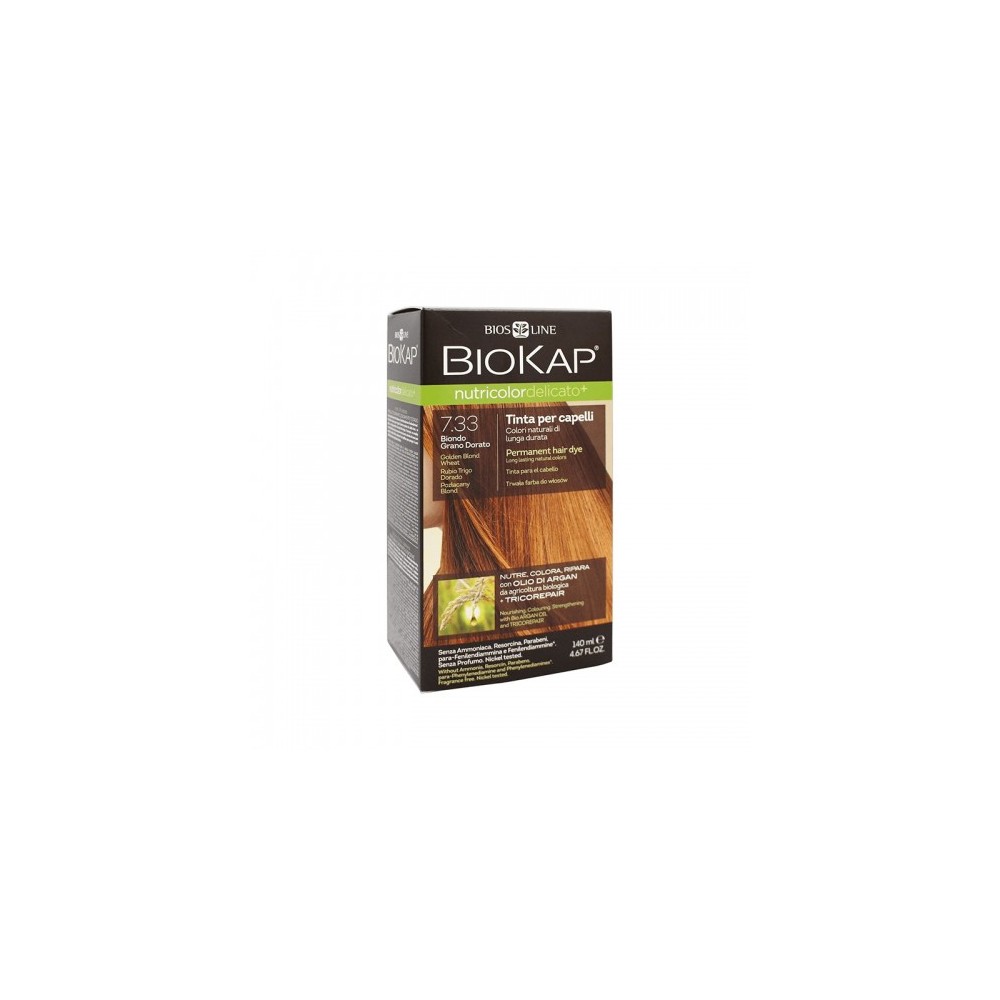 Bios Line Biokap Nutricolor Delicato+ Tinta Per Capelli N.7.33 Biondo Grano Dorato 
