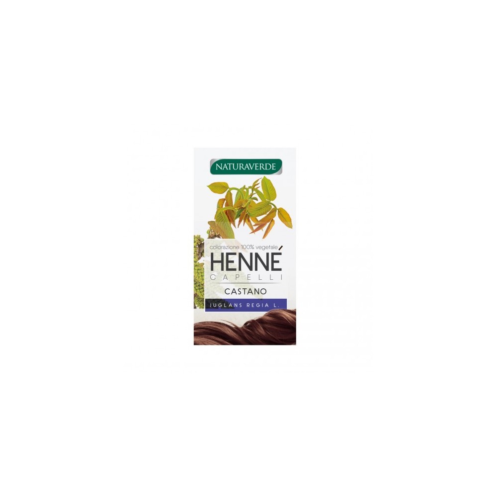 Naturaverde Henne Colorazione Capelli Castano 100 G 