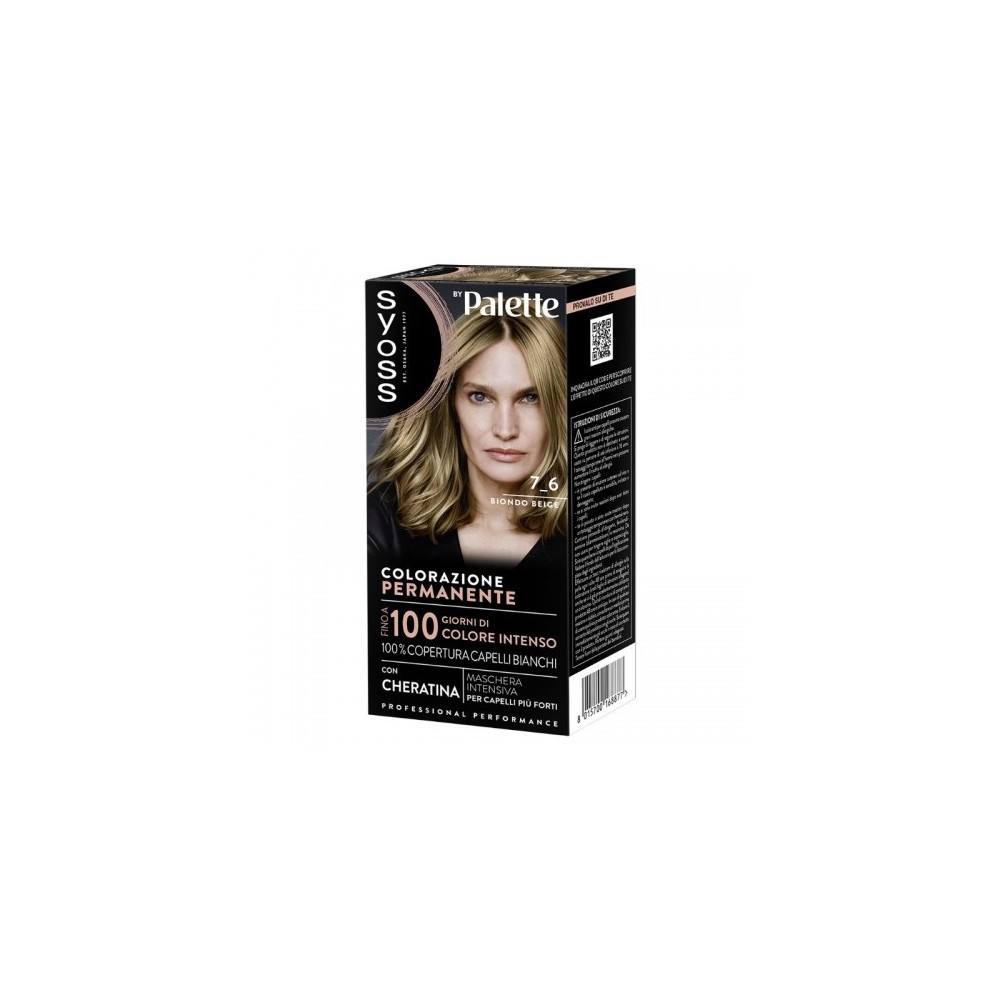 Palette Syoss Colorazione Permanente 7-6 Biondo Beige 