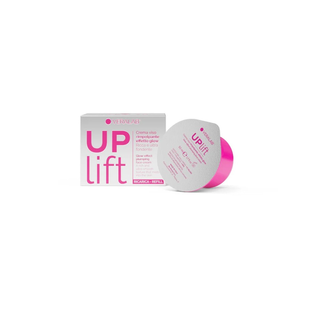 Veralab UPlift Crema Viso Rimpolpante Effetto Glow - Ricarica 50 ml 
