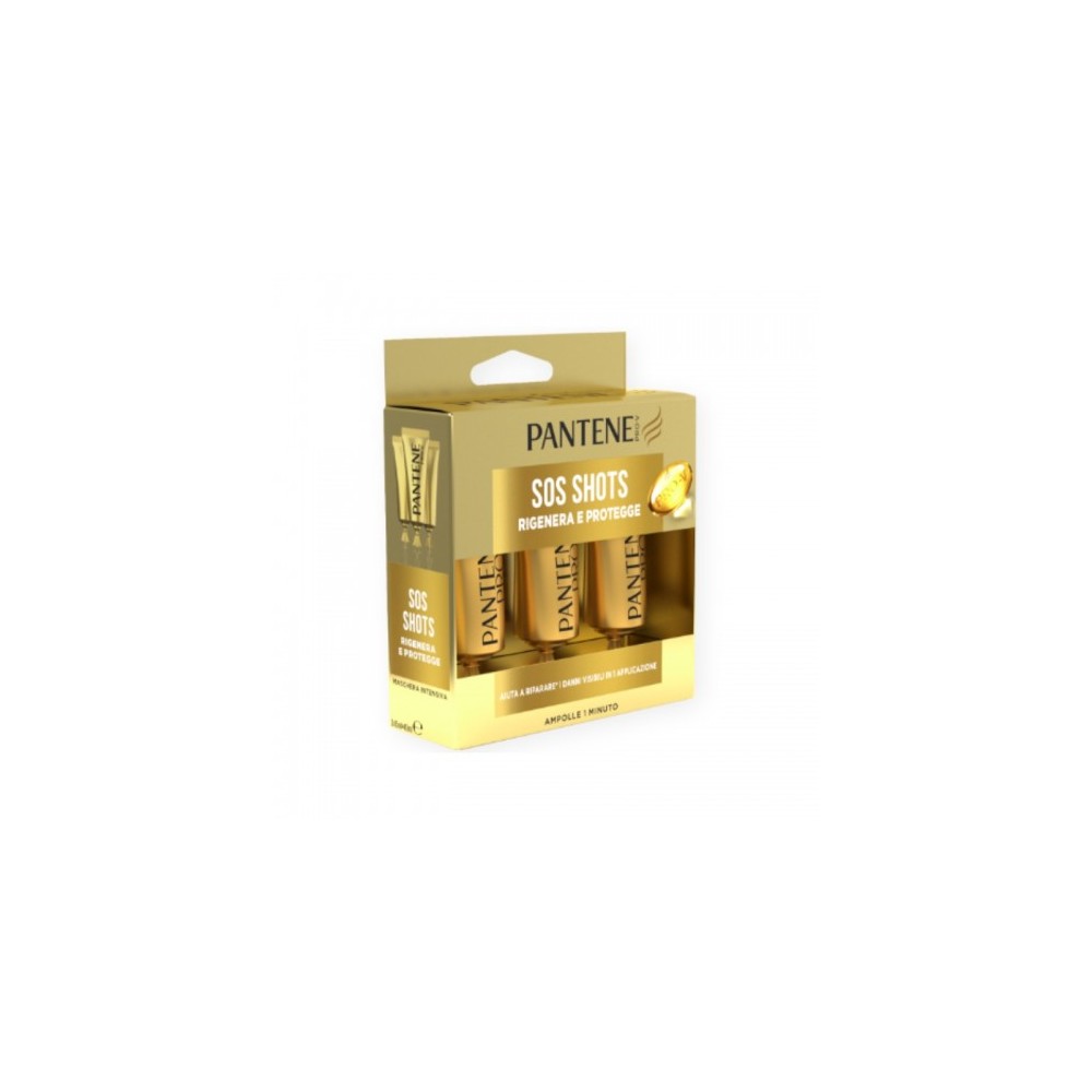 Pantene Pro-V Sos Shots Rigenera & Protegge Trattamento Rigenerante 3 Da 15 Ml 