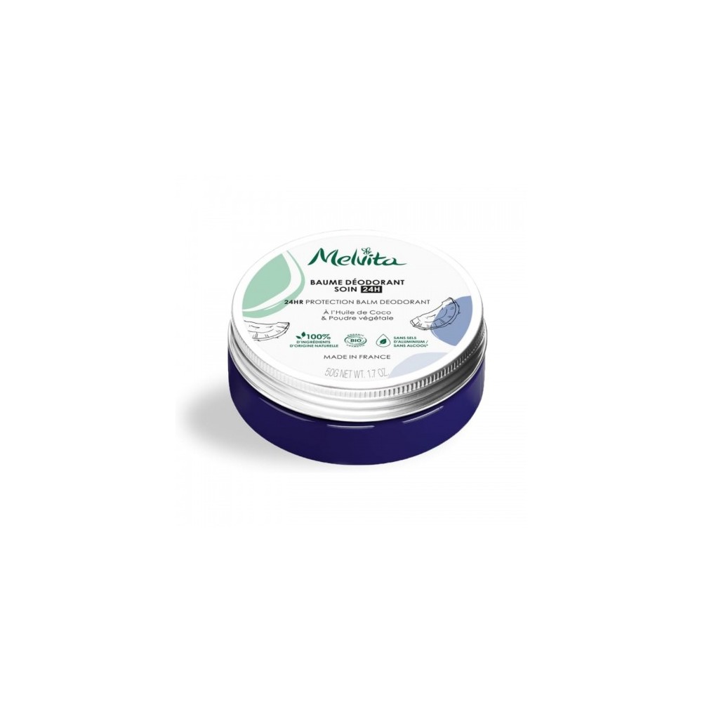 Melvita Baume Déodorant Soin 24H Balsamo Deodorante 50 G 