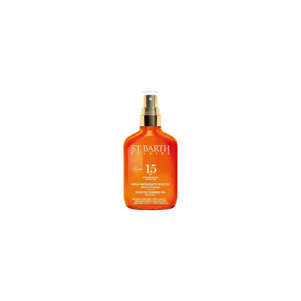 Ligne St. Barth Huile Bronzante Roucou SPF15 Olio Solare Abbronzante 100 Ml Spray 