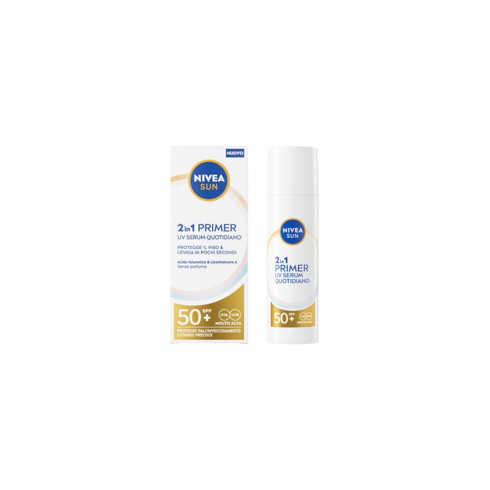 Nivea Sun 2 In 1 Primer Serum SPF50+ UV Quotidiano 30 Ml 