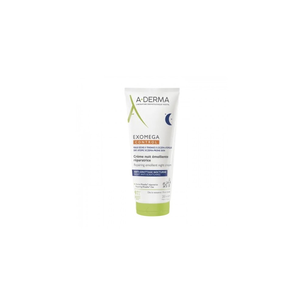 Aderma Exomega Control Crema Notte Emolliente Ristrutturante 200 Ml 