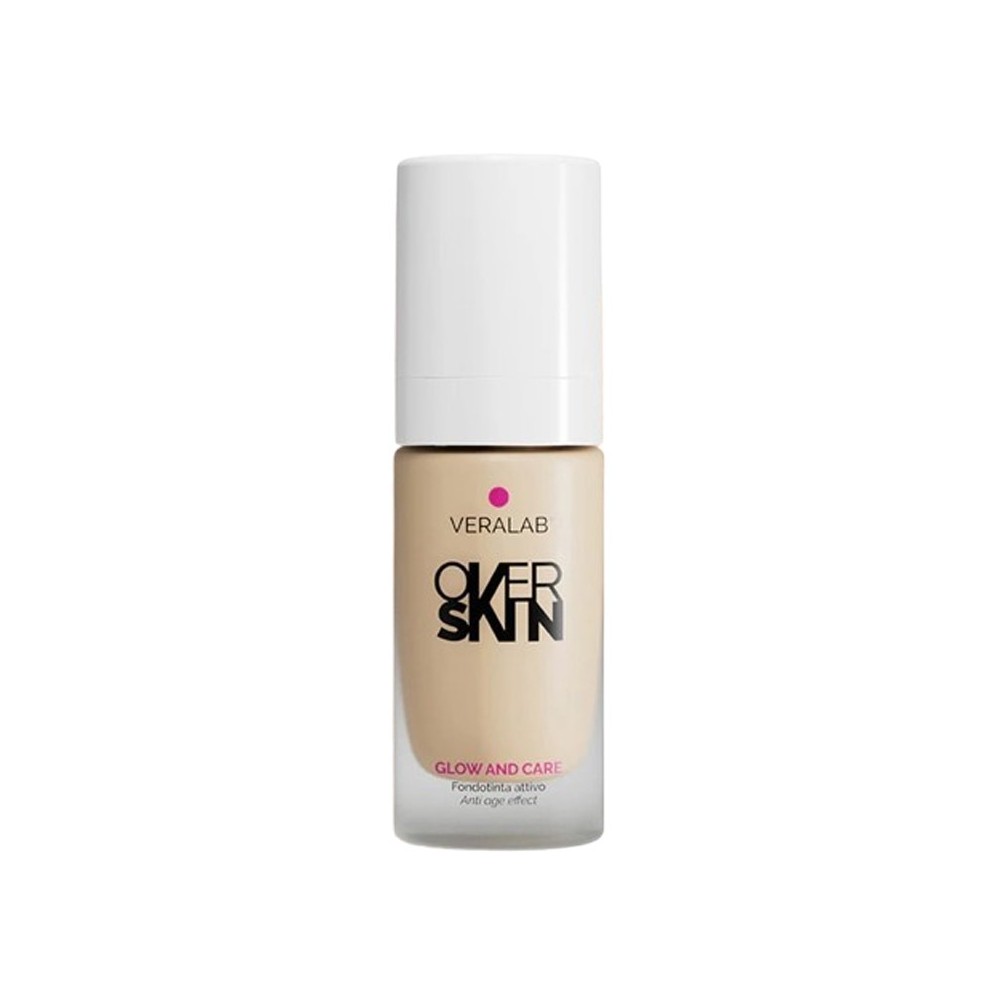 Veralab Overskin Glow And Care Fondotinta Attivo - 02 Shell 
