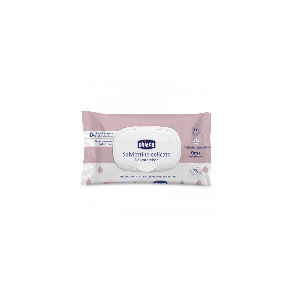 Chicco 72 Salviettine Delicate 0M+ 
