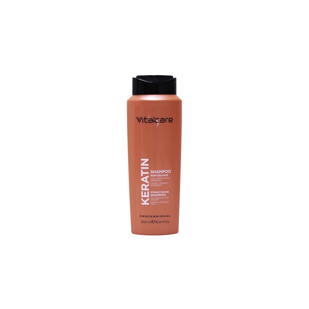 Vitalcare Keratin Shampoo Rinforzante Capelli Fragili e Stressati 500ML 