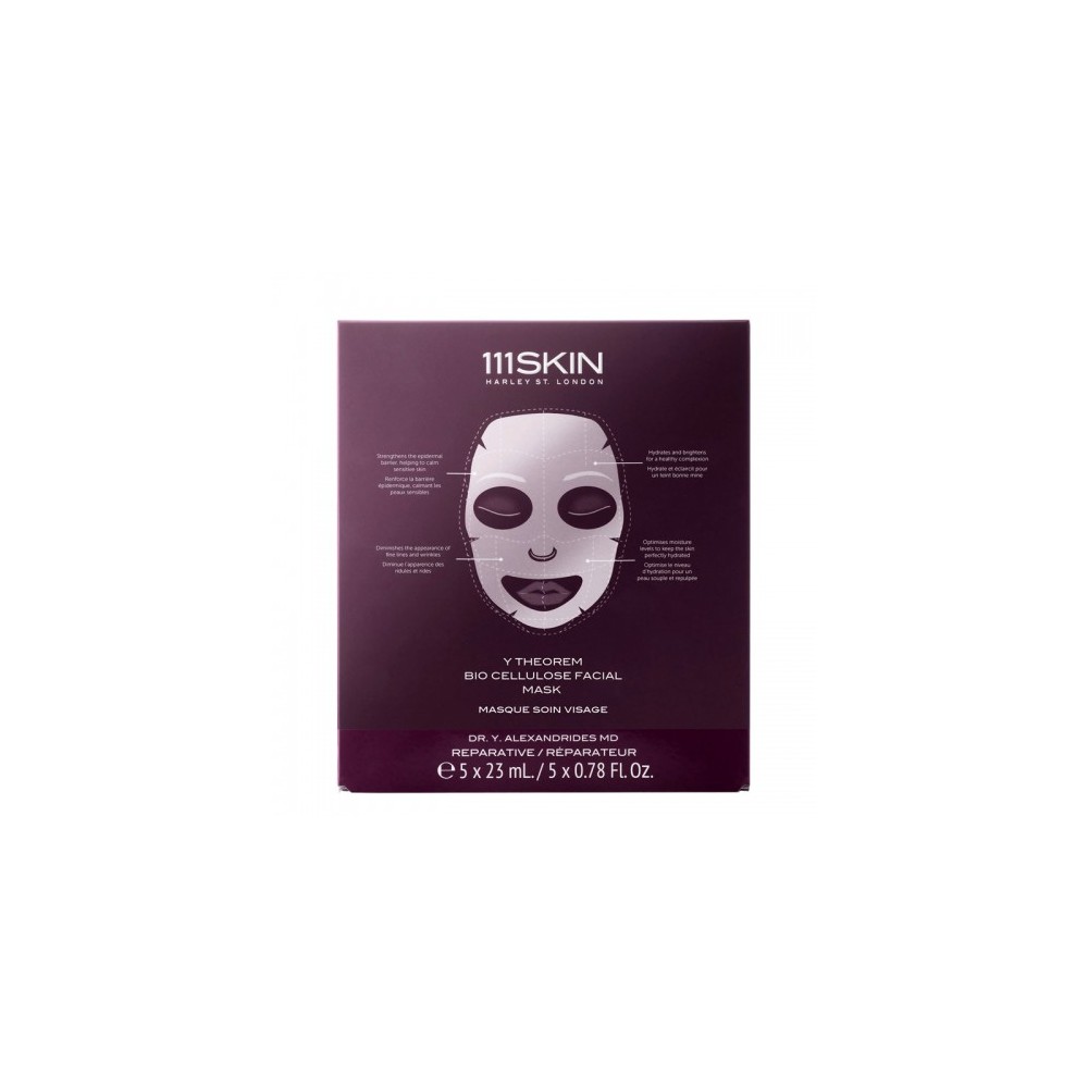 111 Skin Y Theorem 5 Maschera Viso Bio Cellulose 23 Ml 