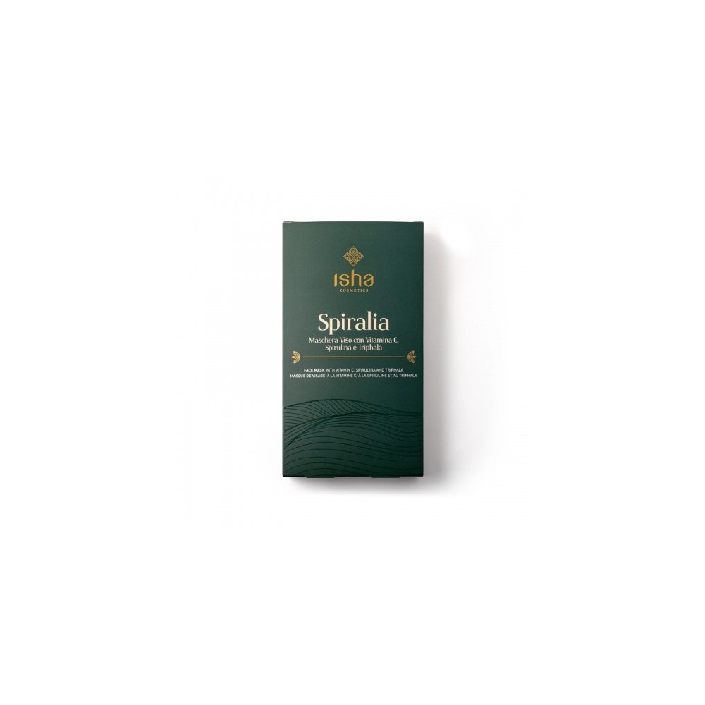 Isha Spiralia Maschera Viso Con Vitamina C Spirulina E Triphala 100 G 