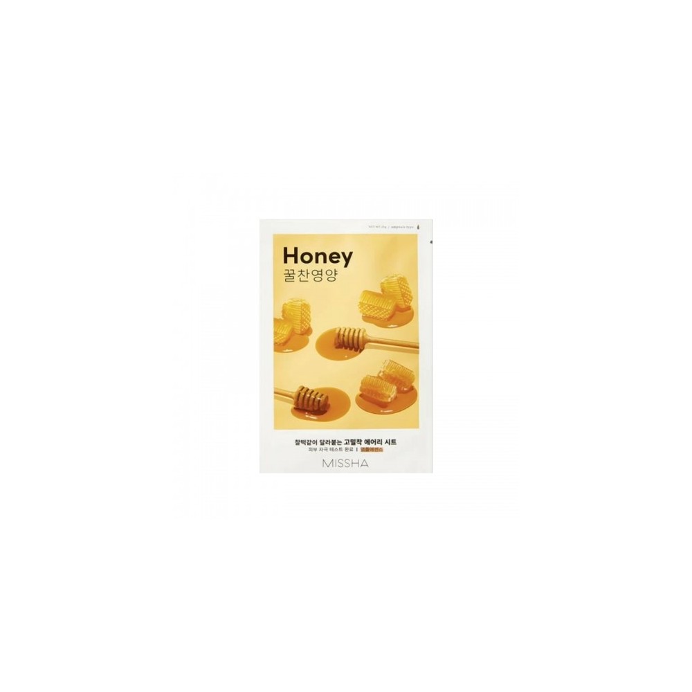 Missha Airy Fit Sheet Mask Honey Maschera Viso Illuminante E Nutriente 
