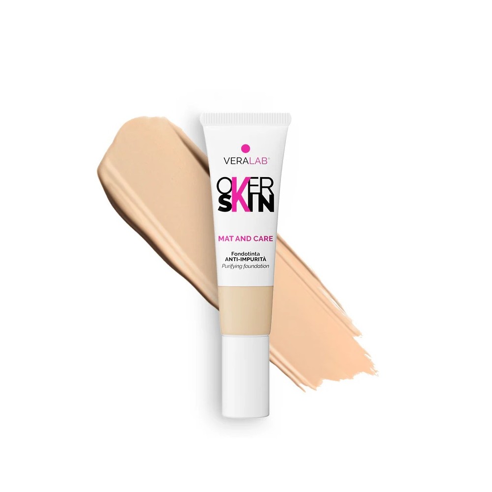 Veralab Overskin Mat And Care Fondotinta Anti-Impurità - 04 Cream 
