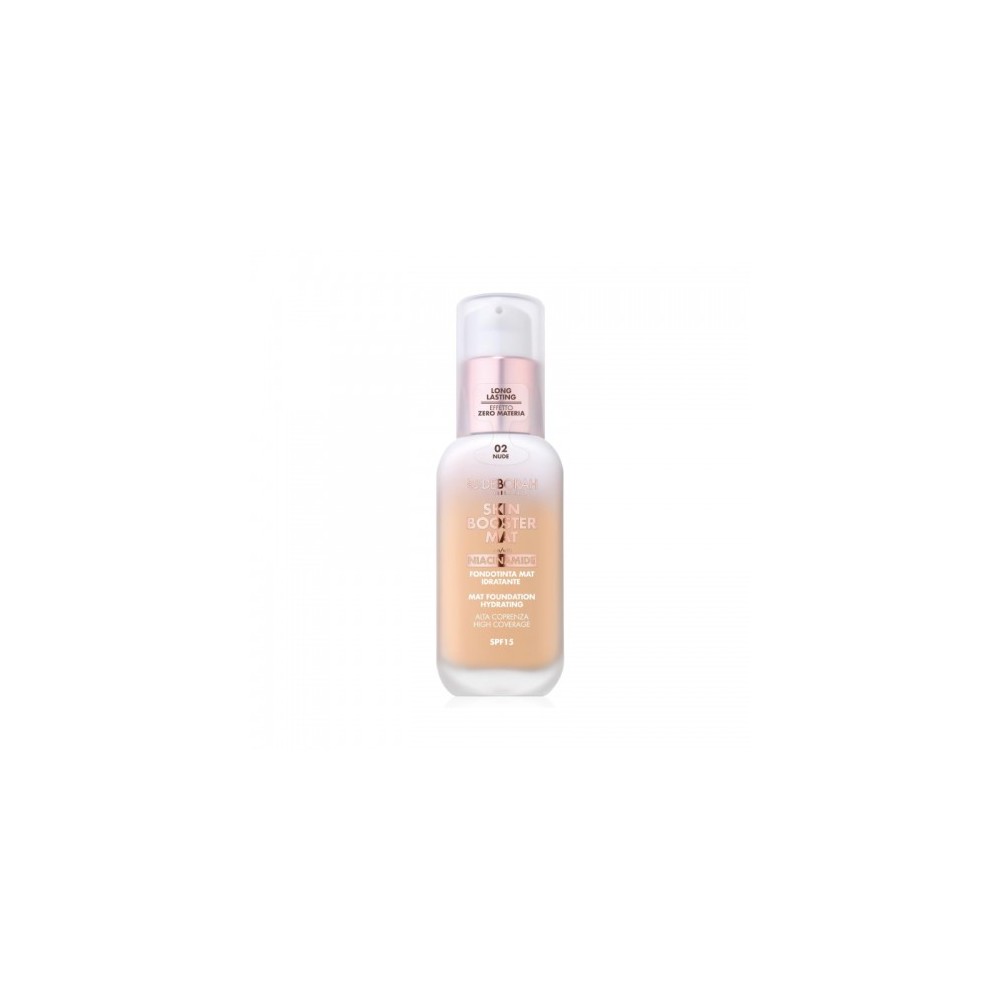 Deborah Skin Booster Mat SPF15 Fondotinta Mat Idratante N. 02 Nude 