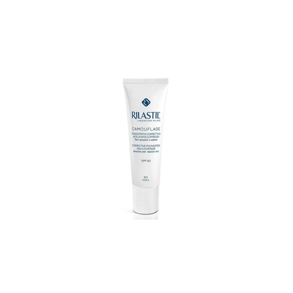 Rilastil Camouflage Fondotinta Correttivo Ad Elevata Coprenza SPF30 N.50 Moka 30 Ml 