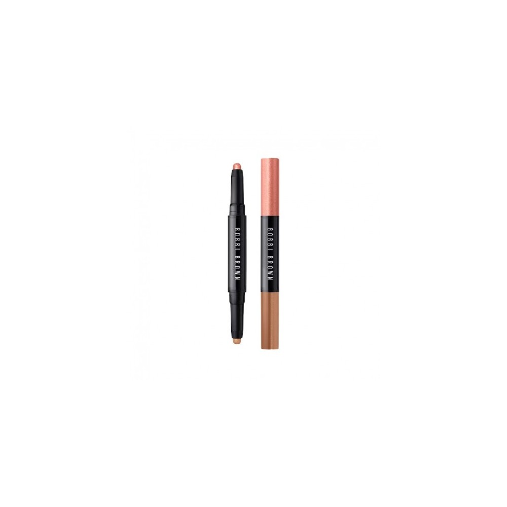 Bobbi Brown Dual-Ended Long-Wear Cream Ombretto Duo In Stick Pink Copper + Cashew 