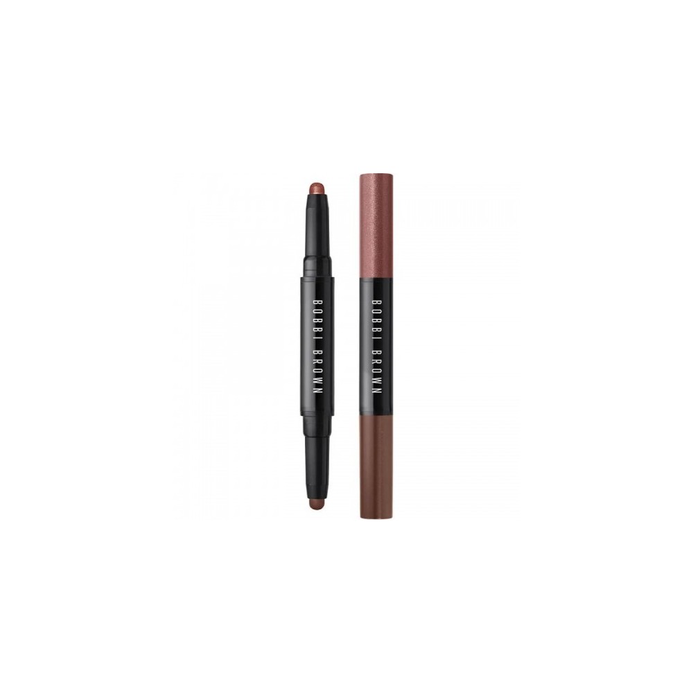 Bobbi Brown Dual-Ended Long-Wear Cream Ombretto Duo In Stick Rusted Pink/Cinnamon 