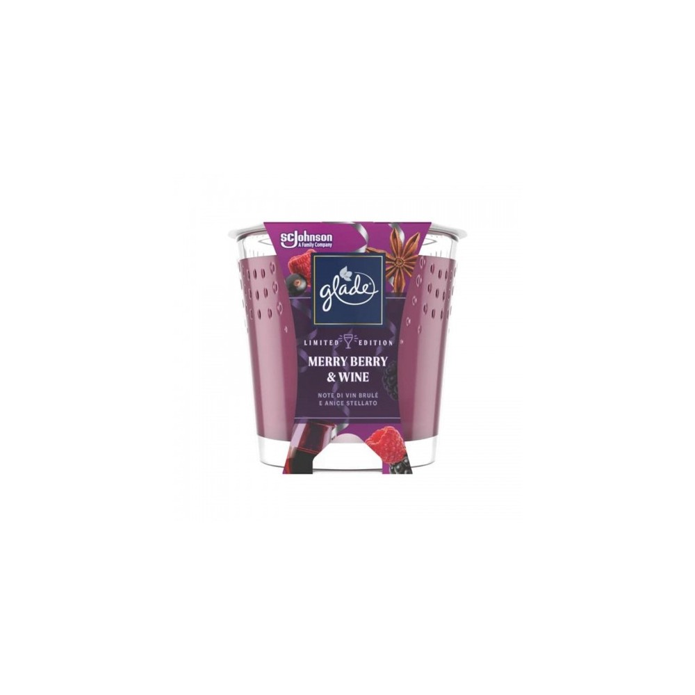 Glade Merry Berry & Wine Limited Edition Candela Profumata 