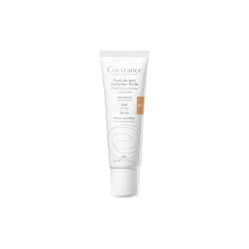 Avene Couvrance Fondotinta Fluido Per Pelli Sensibili 4.0 Miele 30 Ml 