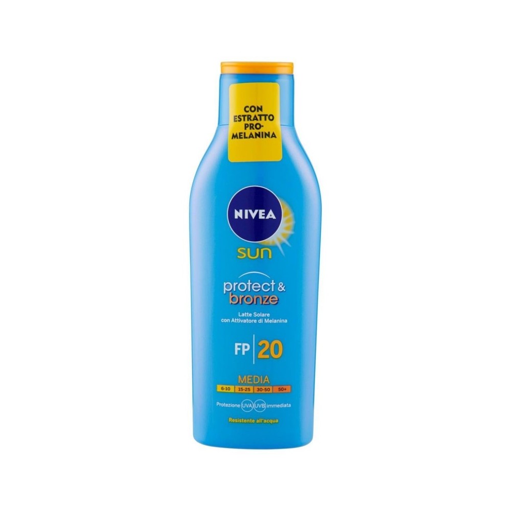 Nivea Sun Protect & Bronze Latte Solare SPF20 200 ml 