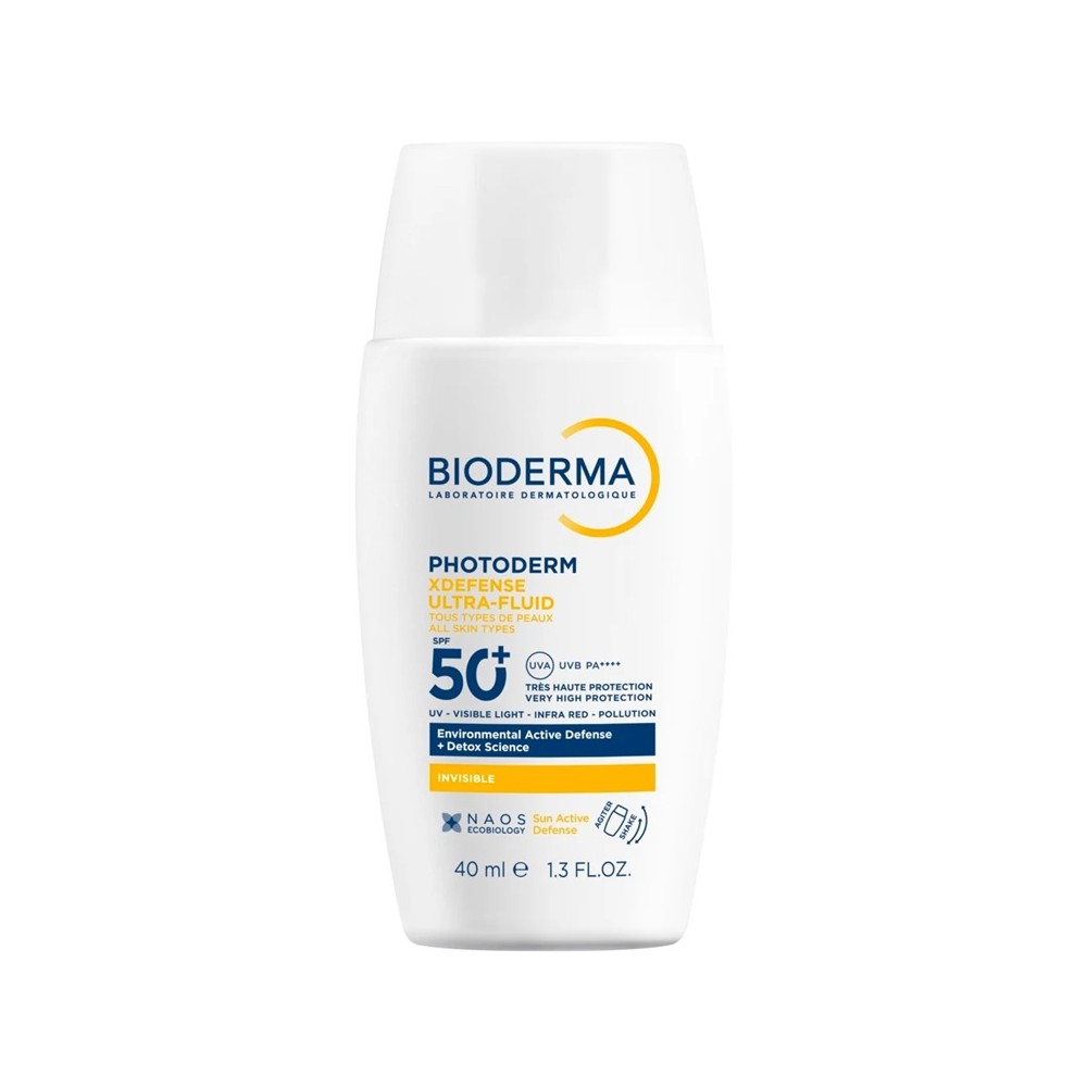 Bioderma XDefense Ultra-Fluid SPF50+ Protezione Viso Invisibile 40 ml 