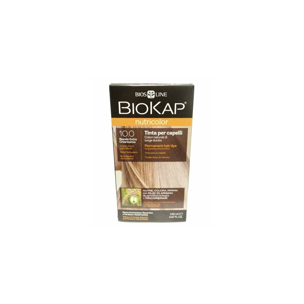 Bios Line Biokap Nutricolor Tinta Per Capelli N.10,0 Biondo Extra Chiarissimo 