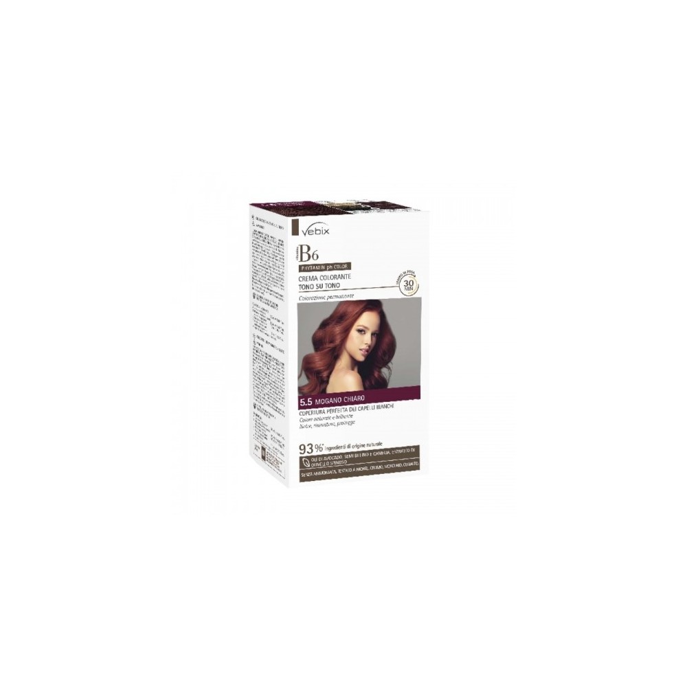 Vebix Phytamin Ph Color Colorazione Per Capelli N. 5.5 Mogano Chiaro 
