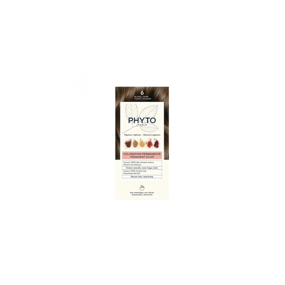 Phyto Hair Color Colorazione Permanente N.6 Biondo Scuro 