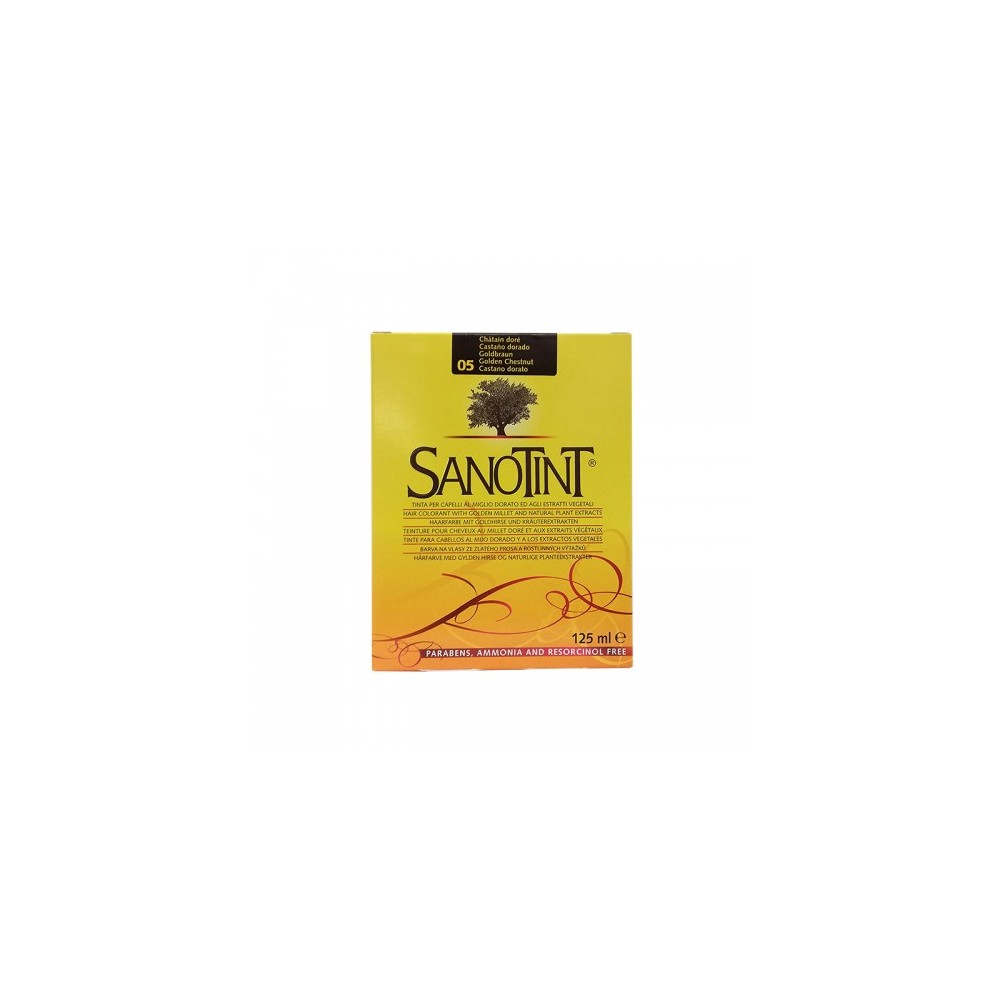 Sanotint Tinta Per Capelli Colorazione Permanente Senza Ammoniaca  Classic N. 05 Colore Castano Dorato 