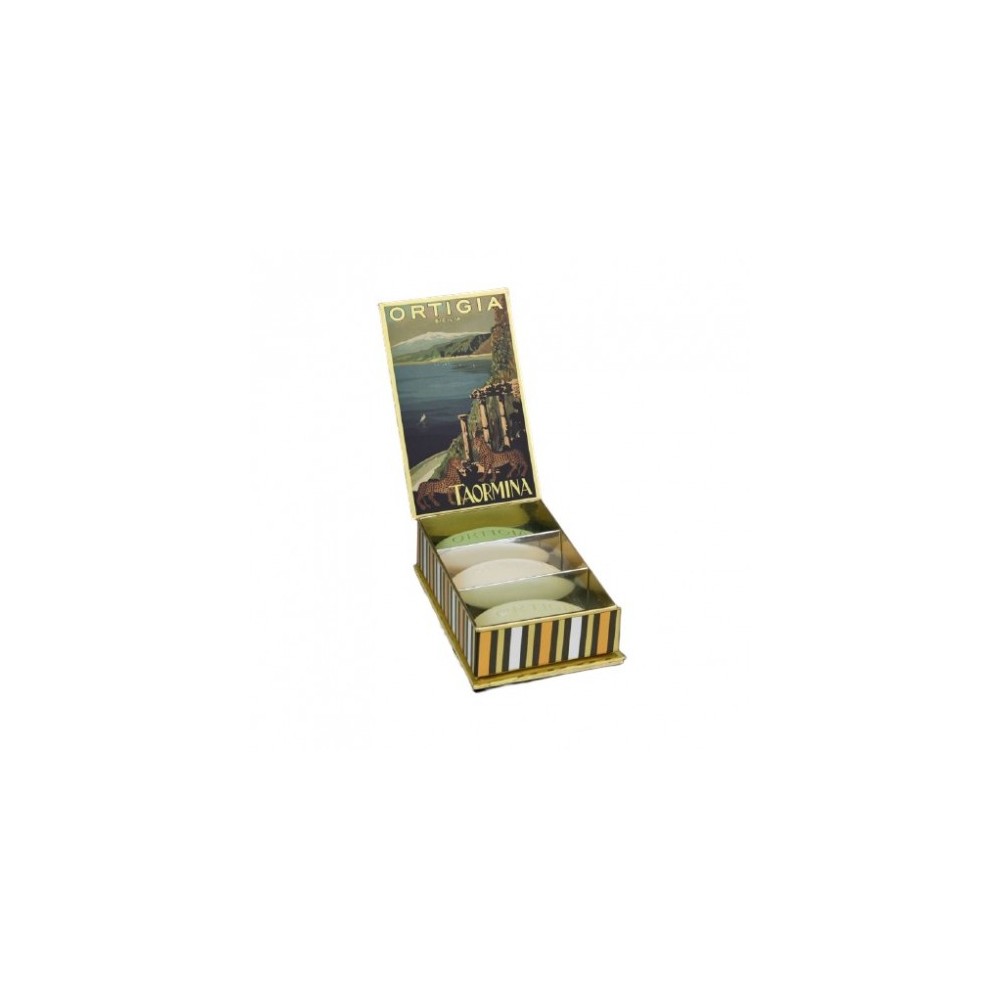 Ortigia City Box Taormina Set Regalo 3 Saponi 