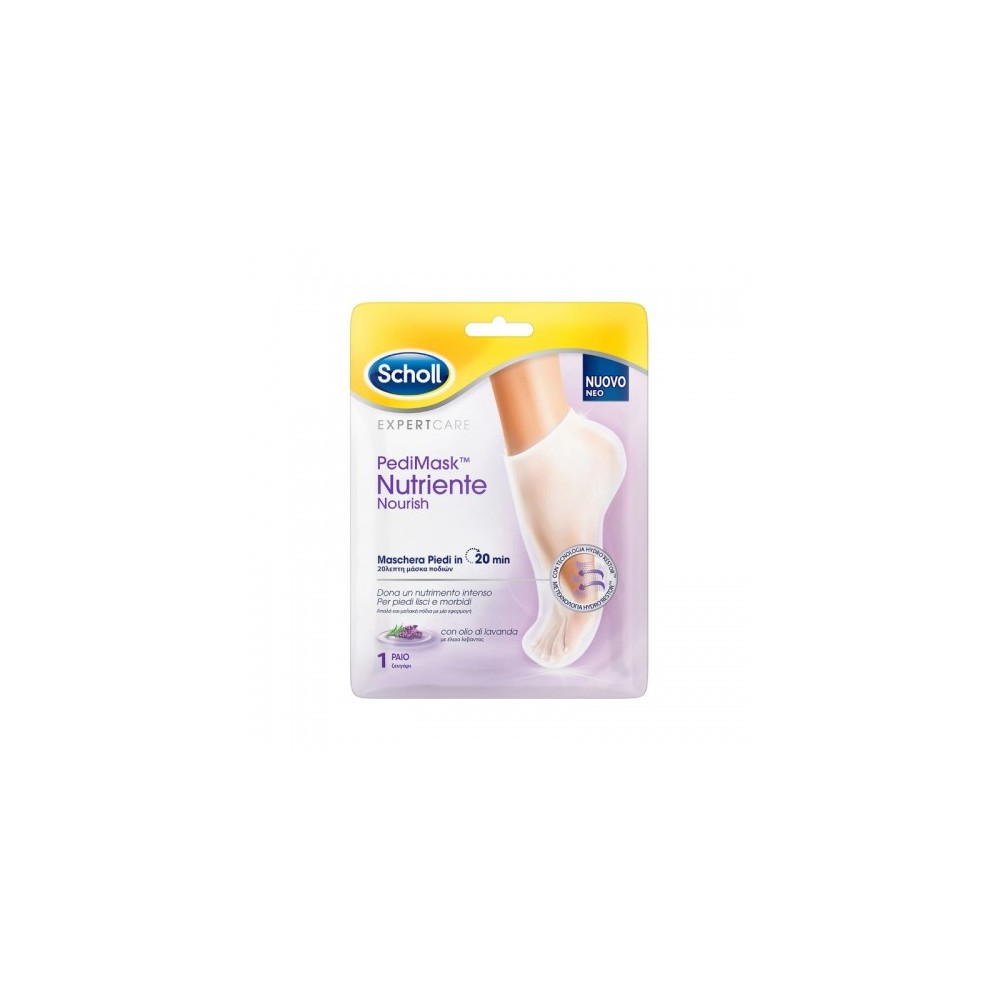 Scholl Pedimask Maschera Piedi Nutriente Con Olio Di Lavanda 