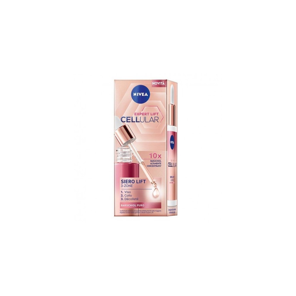 Nivea Expert Lift Cellular Siero Lift 3-Zone Trattamento Anti-Età 30 Ml 