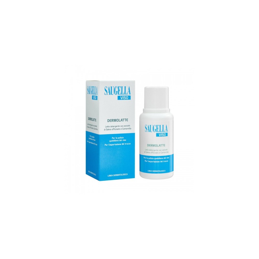 Saugella Latte Detergente Per Il Viso Per Pelli Delicate E Sensibili Dermolatte 200 Ml 