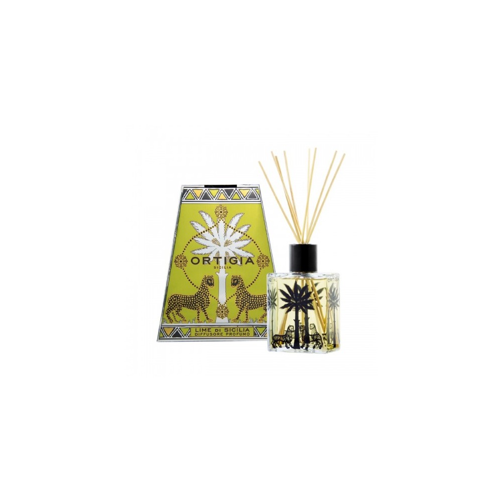 Ortigia Lime Di Sicilia Diffusore Aromatico Con Bastoncini 200 Ml 