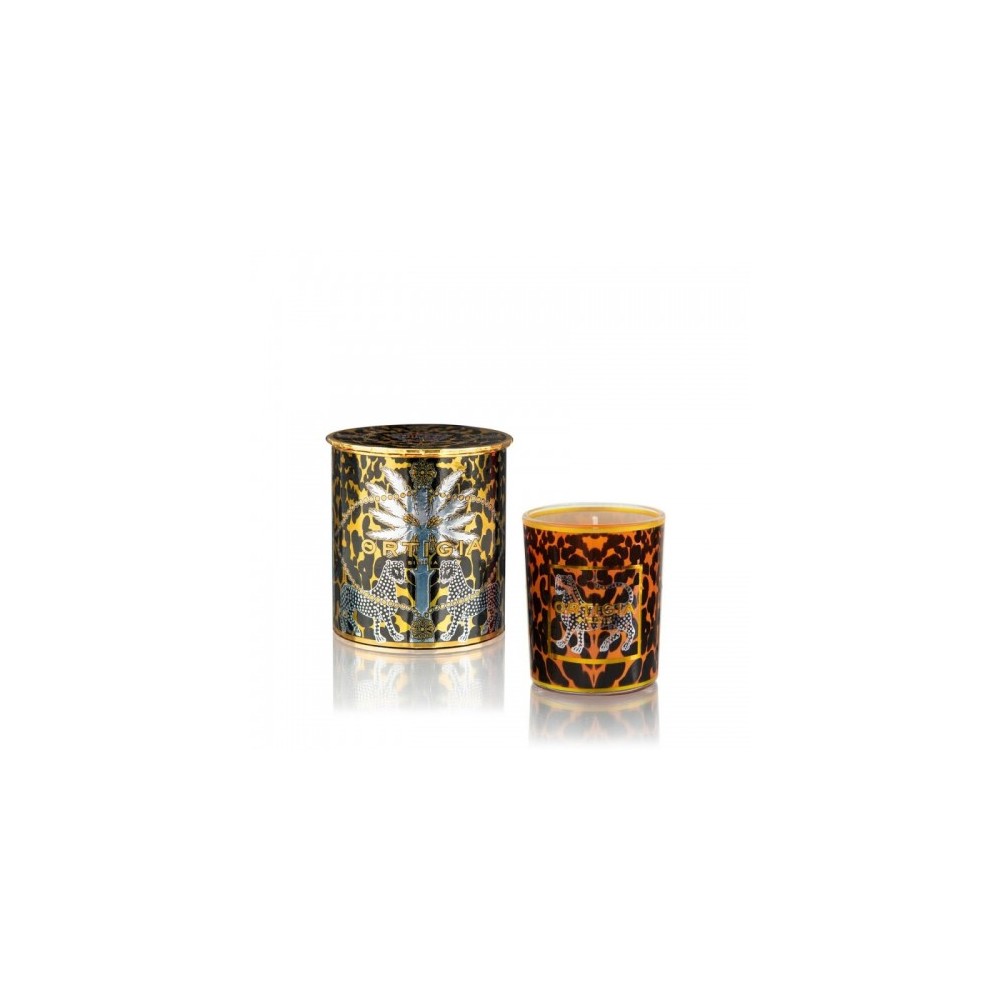 Ortigia Ambra Nera Candela Decorata 150 G 