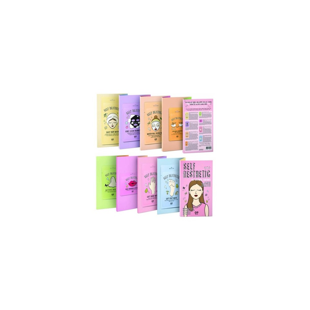 Miin Korean Cosmetics G9 Skin Self Aesthetic Magazine Cofanetto Maschere Monodose 