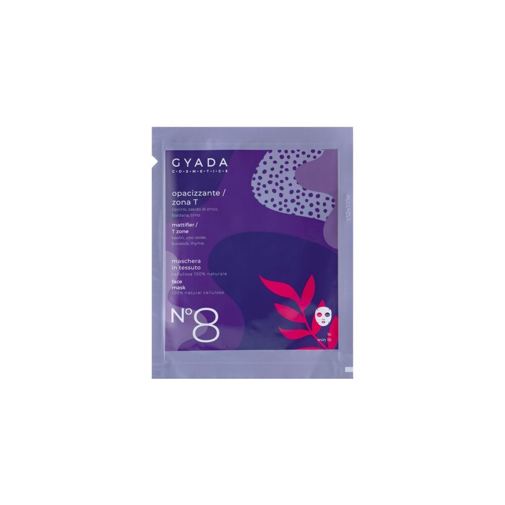 Gyada Cosmetics N8 Maschera In Tessuto Opacizzante Zona T 15 Ml 