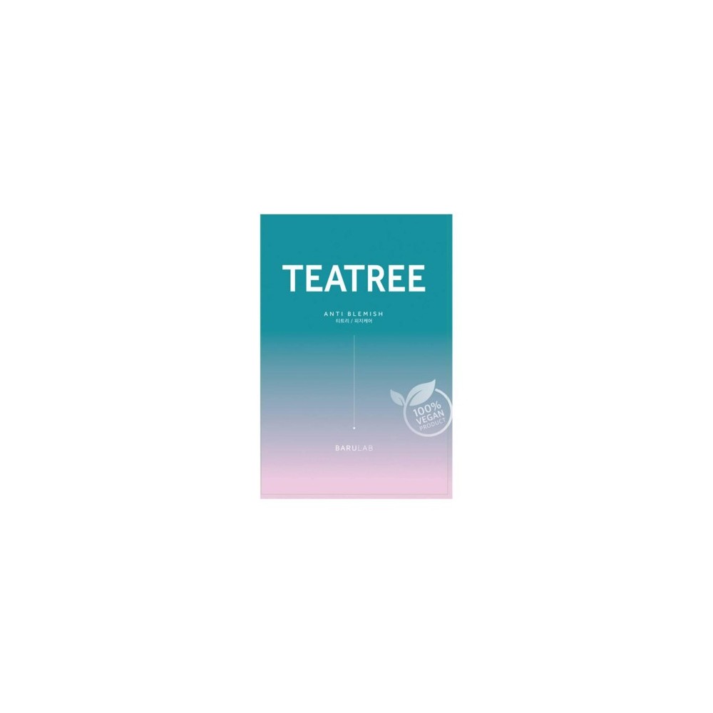 Miin Korean Cosmetics Barulab The Clean Vegan Mask Tea Tree 